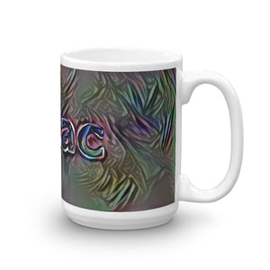 Isaac Mug Dark Rainbow 15oz left view