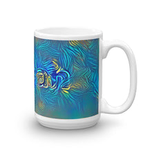 Load image into Gallery viewer, Alayah Mug Night Surfing 15oz left view