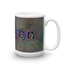Load image into Gallery viewer, Jackson Mug Dark Rainbow 15oz left view