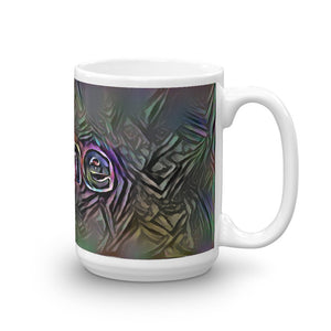 Jane Mug Dark Rainbow 15oz left view