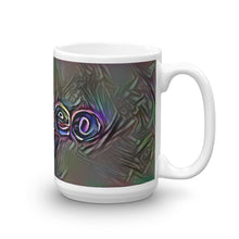 Load image into Gallery viewer, Mateo Mug Dark Rainbow 15oz left view