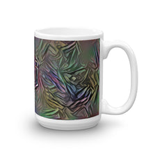 Load image into Gallery viewer, Eli Mug Dark Rainbow 15oz left view