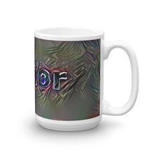 Load image into Gallery viewer, Junior Mug Dark Rainbow 15oz left view