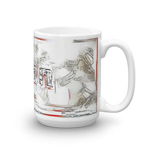 Ayan Mug Frozen City 15oz left view