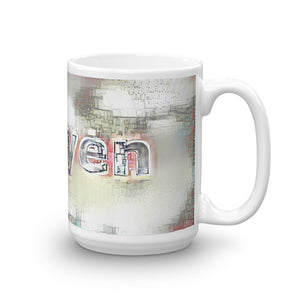 Nguyen Mug Ink City Dream 15oz left view
