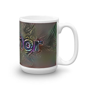 Konnor Mug Dark Rainbow 15oz left view