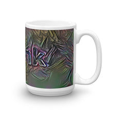 Load image into Gallery viewer, Frank Mug Dark Rainbow 15oz left view