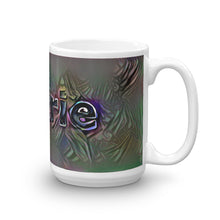 Load image into Gallery viewer, Cherie Mug Dark Rainbow 15oz left view