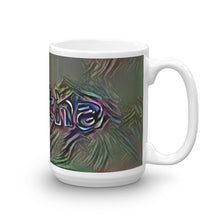 Load image into Gallery viewer, Martha Mug Dark Rainbow 15oz left view