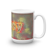 Load image into Gallery viewer, Jimmy Mug Transdimensional Caveman 15oz left view