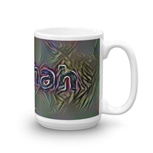 Load image into Gallery viewer, Hannah Mug Dark Rainbow 15oz left view