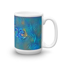 Load image into Gallery viewer, Sasha Mug Night Surfing 15oz left view