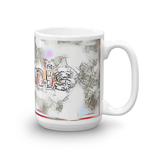 Dennis Mug Frozen City 15oz left view
