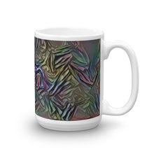 Load image into Gallery viewer, Len Mug Dark Rainbow 15oz left view