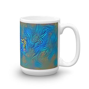 Ann Mug Night Surfing 15oz left view