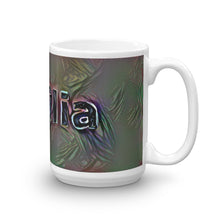 Load image into Gallery viewer, Cecilia Mug Dark Rainbow 15oz left view