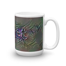 Load image into Gallery viewer, Violet Mug Dark Rainbow 15oz left view