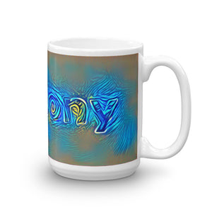 Anthony Mug Night Surfing 15oz left view