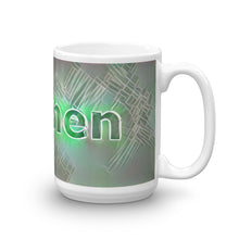 Load image into Gallery viewer, Carmen Mug Nuclear Lemonade 15oz left view