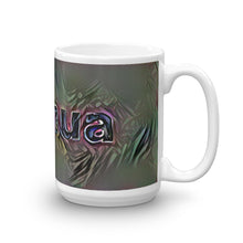 Load image into Gallery viewer, Joshua Mug Dark Rainbow 15oz left view