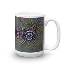 Load image into Gallery viewer, Virginia Mug Dark Rainbow 15oz left view