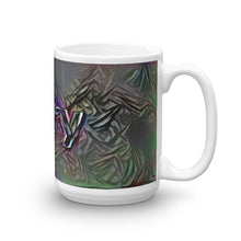 Load image into Gallery viewer, Gary Mug Dark Rainbow 15oz left view