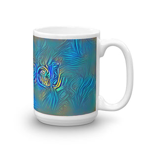 Mabel Mug Night Surfing 15oz left view
