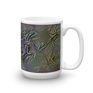 Dinh Mug Dark Rainbow 15oz left view