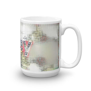 Zoey Mug Ink City Dream 15oz left view