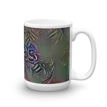 Load image into Gallery viewer, Elias Mug Dark Rainbow 15oz left view