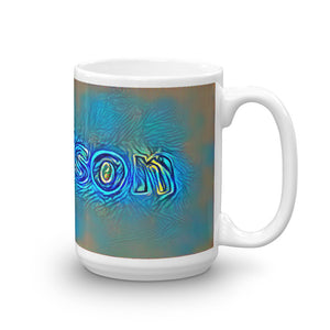 Addison Mug Night Surfing 15oz left view