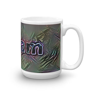 Miriam Mug Dark Rainbow 15oz left view